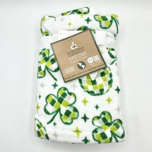 Deborah Connolly Bathroom Handtowels Disco Shamrock Green St Patty's Day Irish